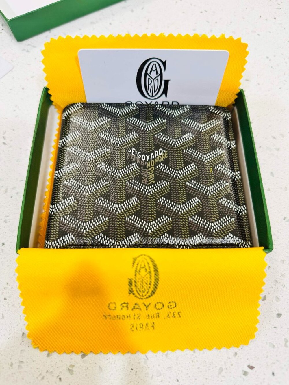 Goyard Victorie Wallet Black Leather | New With Box |